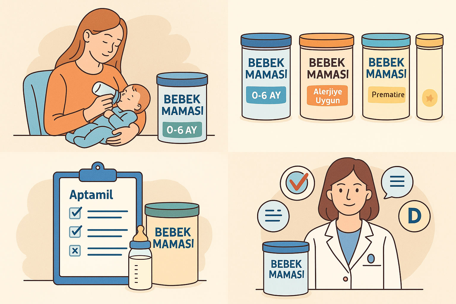 0-6 Ay Bebekler İçin En Uygun Mama Markaları (2025 Karşılaştırmalı Rehber) 0-6 Ay Bebekler İçin En Uygun Mama Markaları 2025